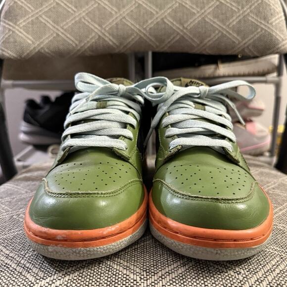 Nike Dunk Low Mandarin Orange Black Green Shoes Womens Size 8.5 - Picture 4 of 7